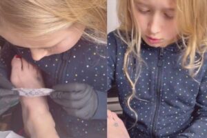 Filha de 9 anos tatua a mãe e divide opiniões; veja o vídeo