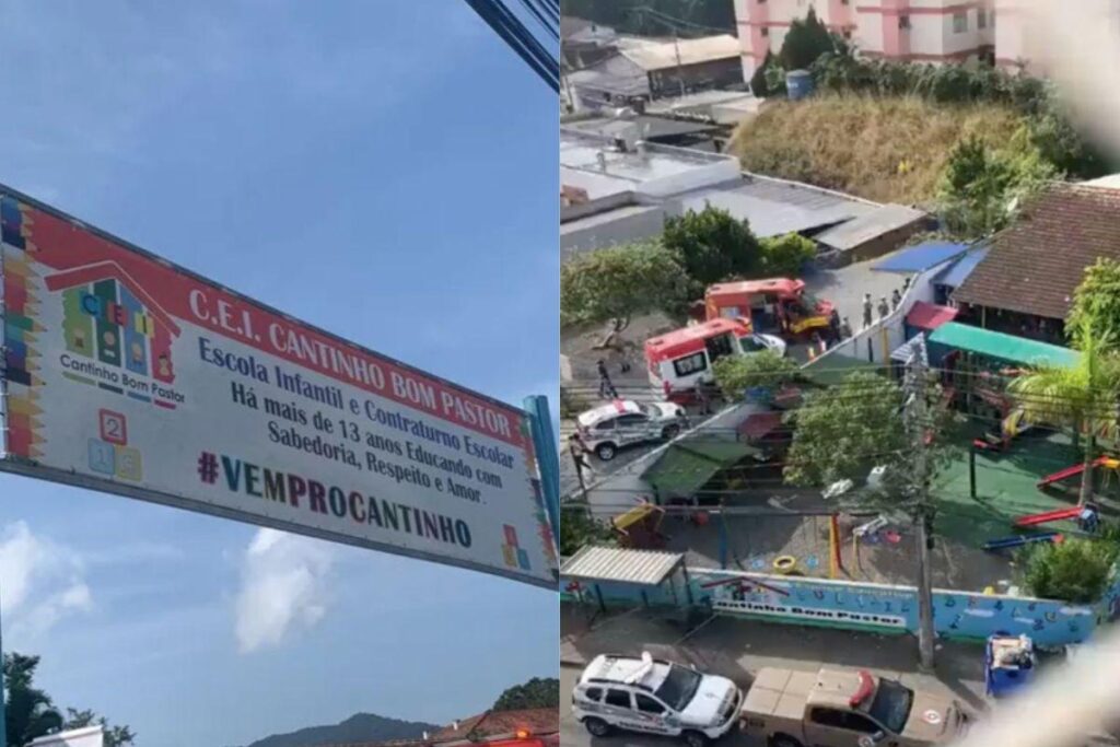 A professora que ajudou a retirar as crianças da creche foi internada