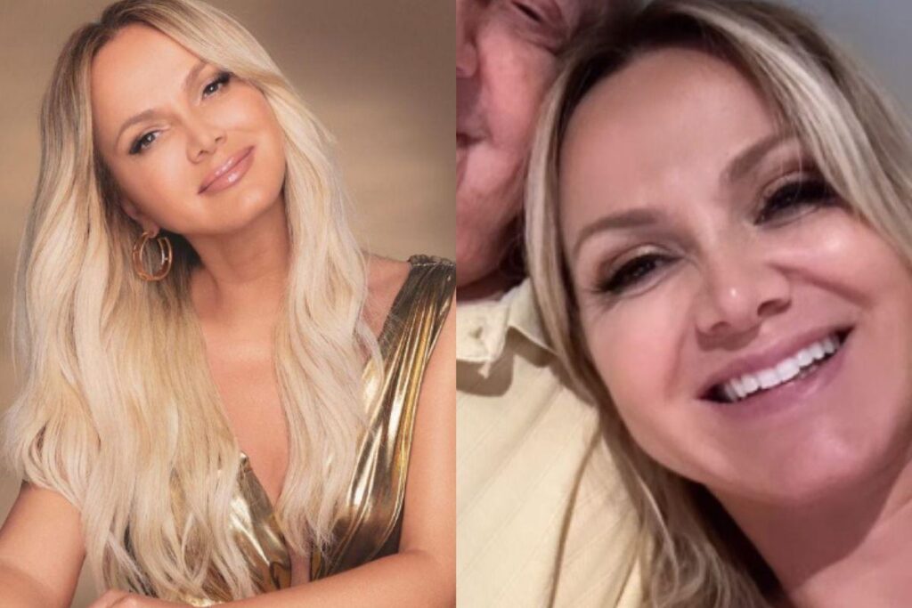Eliana com os pais