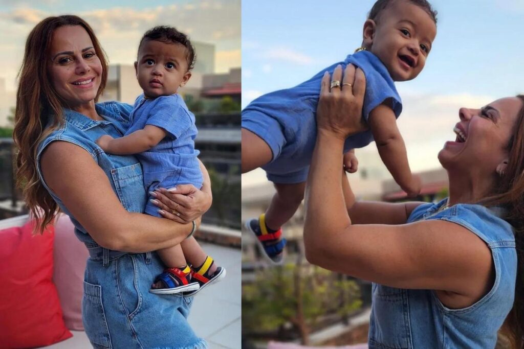 Viviane Araújo compartilha primeira viagem do filho Joaquim