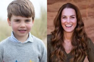 Kate Middleton ao lado dos filhos
