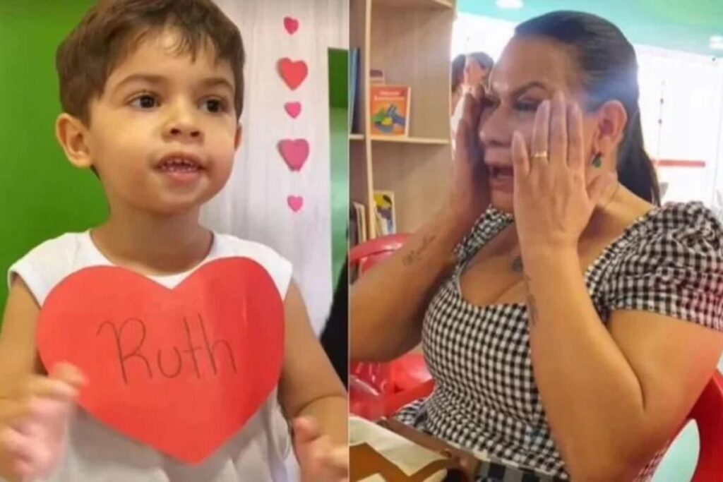 Mãe de Marília Mendonça se emociona ao receber homenagem de Dia das Mães do neto Léo