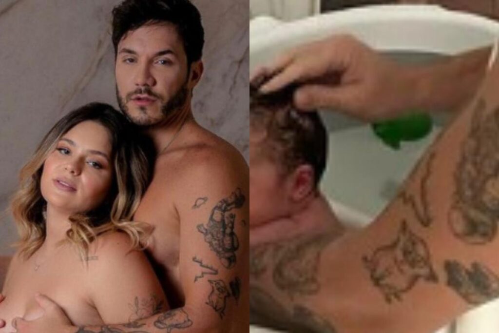 Viih Tube ao lado do esposo e da filha
