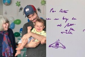 Rita Lee, o marido e os filhos, João e Beto à esquerda, e Antônio à direita