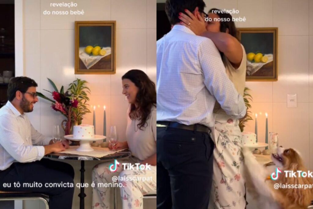 Eles descobriram que seria um menino