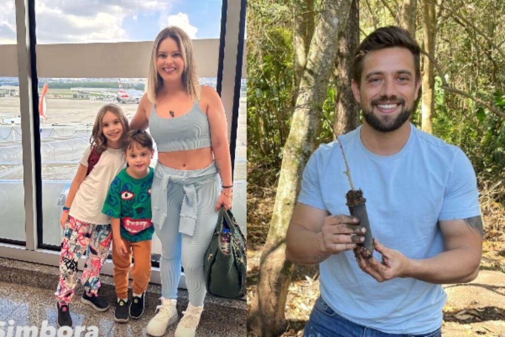 O ex-casal tem 2 filhos