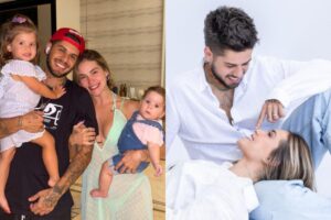 Zé Felipe mostra filha cantando