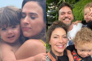 Os atores reuniram os filhos para um dia de passeio em família
