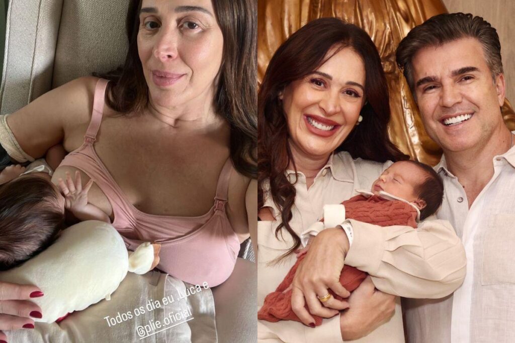 Claudia Raia leva filho no teatro pela primeira vez