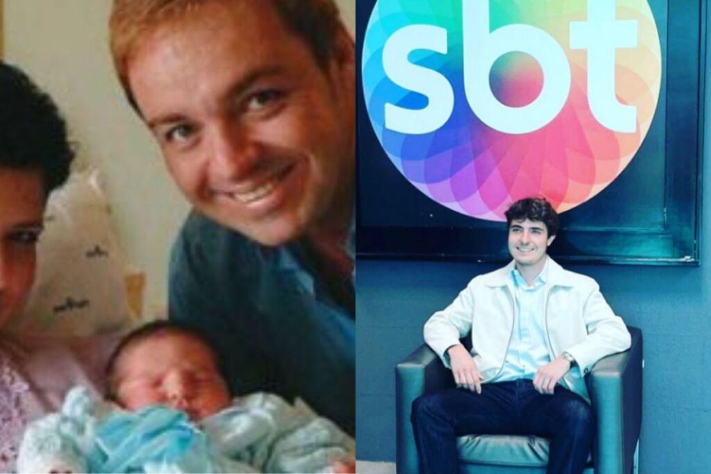 Gugu ao lado dos filhos
