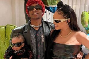 A$AP Rocky e seu filho com Rihanna, RZA Athelston Mayers