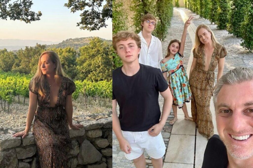 Angelica está passando alguns dias com a família na França