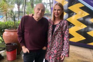 Stênio Garcia e a esposa