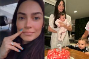 Thaila Ayala aproveitou para agradecer a equipe hospitalar