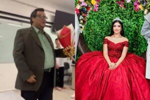 Colegas compartilharam vídeos da cena, e os dois tem recebido mensagens de carinho