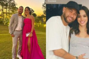 Bruna e Neymar encontraram alguns amigos
