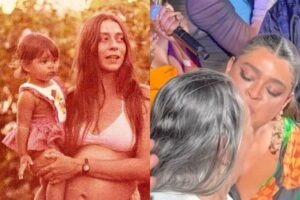 Preta mostrou o momento especial ao lado do pai, da irmã e da mãe