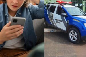 O menino de apenas 8 anos presenciou toda a violência e mandou mensagem para o pai