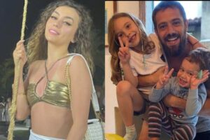 Namorada de Rafael Cardoso é vista com bebê no dia do aniversário