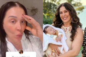 Claudia Raia mostra passeio com filho