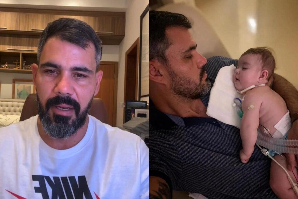 O pai contou que a filha precisa ser bastante estimulada