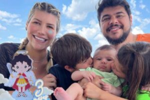 Paula compartilhou a novidade sobre a saúde do filho nas redes sociais
