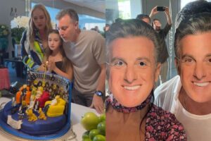 Luciano Huck ganhou uma festa surpresa