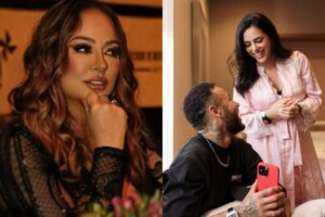Nadine, a mãe de Neymar, compartilhou os primeiros momentos ao lado da neta recém-nascida, Mavie