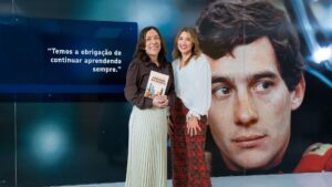 Roberta e Taís Bento divulgam novo livro no Instituto Ayrton Senna