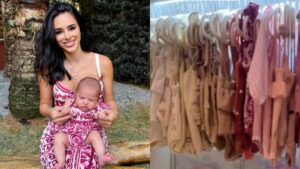 A influenciadora digital Bruna Biancardi é mãe de Mavie, sua primeira filha e fruto do ex-noivado com o jogador de futebol Neymar Jr.