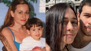 Alessandra Negrini e o filho