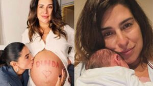 Filha recém-nascida de Fernanda Paes Leme ganha joia luxuosa de Giovanna Lancellotti