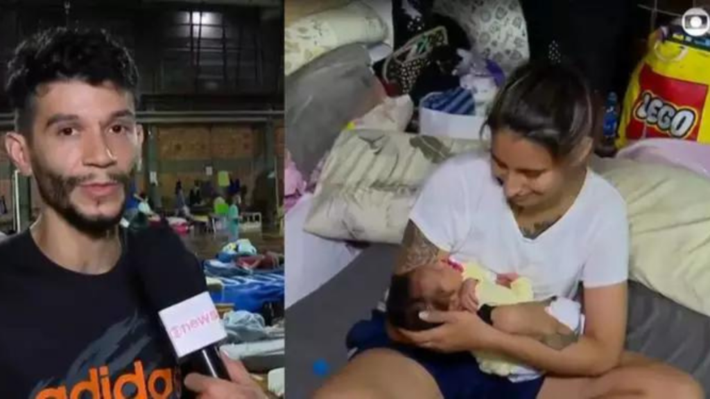 Pai salva filha recém-nascida