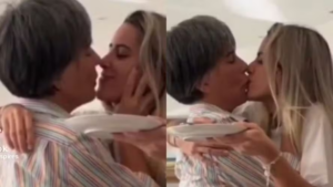 Essa não é a primeira vez que a atriz da selinho nos filhos