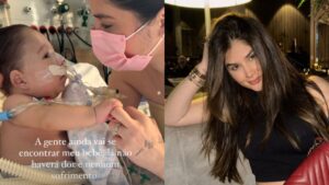 Esposa de Zé Vaqueiro doa roupas de Arthur para hospital beneficente 15 dias após morte do filho