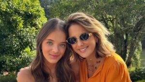 Ticiane Pinheiro apareceu de surpresa em Miami para prestigiar a filha