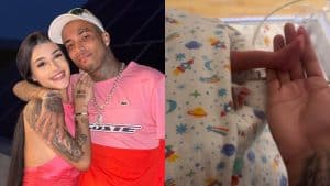 Após negar a paternidade, Gato Preto registra filha com Bia Miranda em cartório