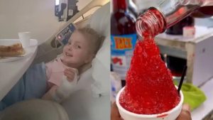 Menina de 4 anos é hospitalizada após consumir raspadinha e estudo alerta sobre os riscos