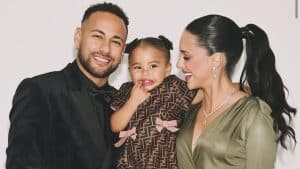 Mavie dá sua primeira entrevista no Leilão do Instituto Neymar Jr. e rouba a cena: “DNA do papai”