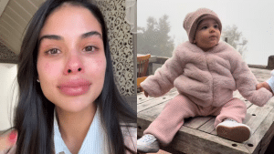 Munik Nunes chora ao relatar problema com filha em hotel que ‘não permite crianças’