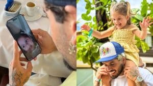 Zé Felipe comemora aniversário de Maria Flor por chamada de vídeo