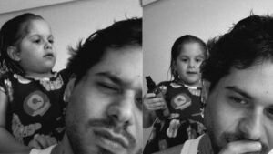 Zé Felipe ganha “dia de beleza” da filha Maria Flor e brinca: “Virei fantoche”