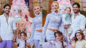Maria Flor faz 4 anos e ganha festa de princesa de Virginia e Zé Felipe; veja como foi