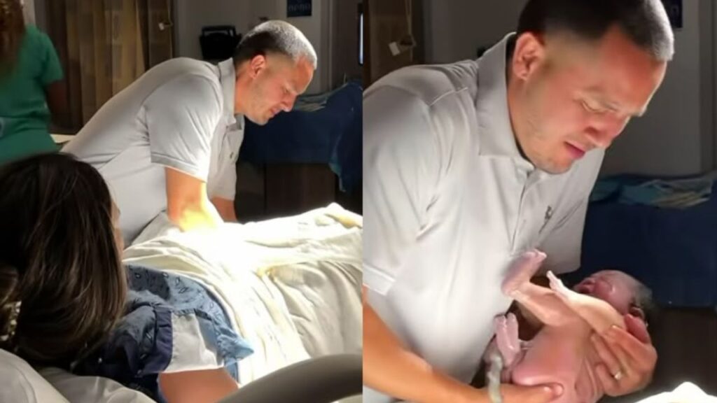 Pai faz parto da própria filha após médico não chegar a tempo